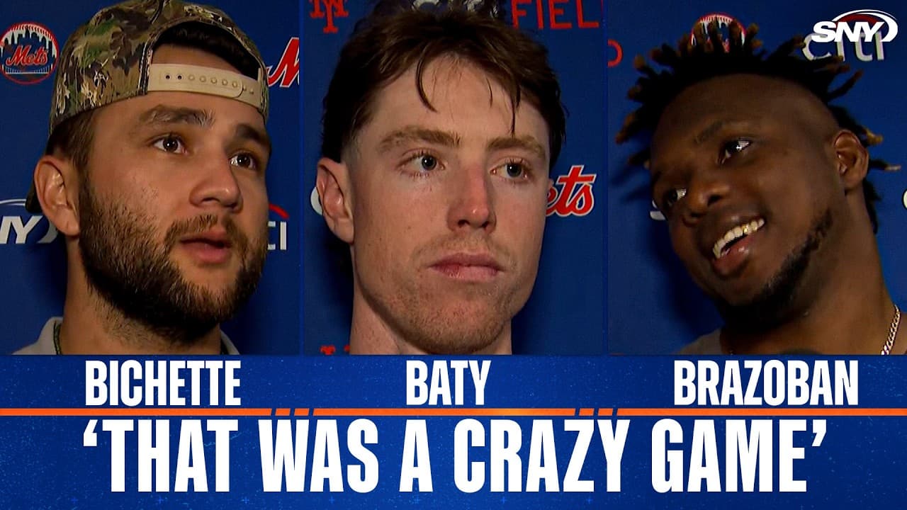 Carlos Mendoza, Bo Bichette, Brett Baty and Huascar Brazoban look back at wild Mets win in D.C.
