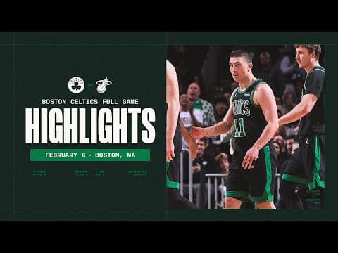 Boston Celtics get the comeback win over the Miami Heat 98-96 | Extended Highlights