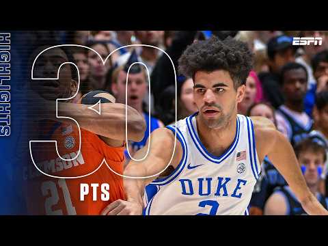 BOOZER BROS GO OFF 🔥 30 PTS power Duke past Clemson 🤝 | ESPN College Basketball