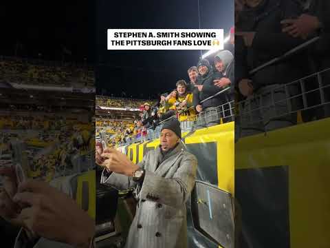 Stephen A. Smith taking selfies with the fans 🙌