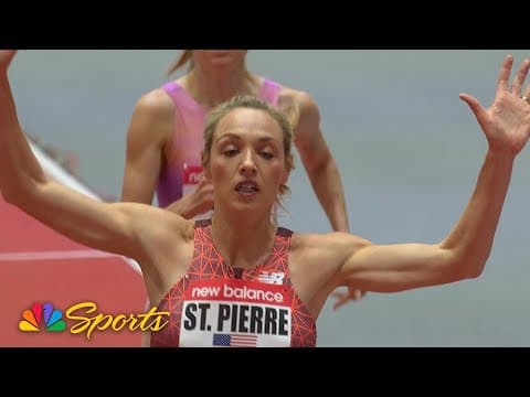 Elle St. Pierre holds off Linden Hall for women's 3000m win at Indoor Grand Prix | NBC Sports
