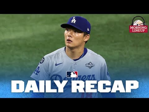 World Series is TIED after Yoshinobu Yamamoto's brilliant Game 2! | Morning Lineup (MLB Daily Recap)