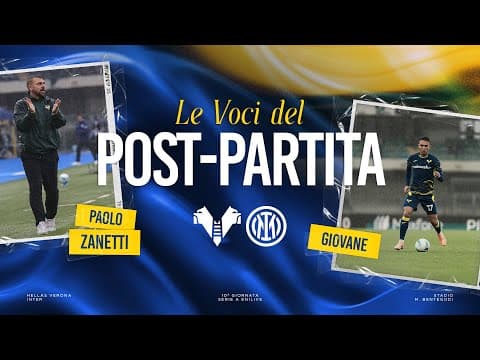 Serie A Enilive 2025/26 | Le voci del post partita: Zanetti e Giovane