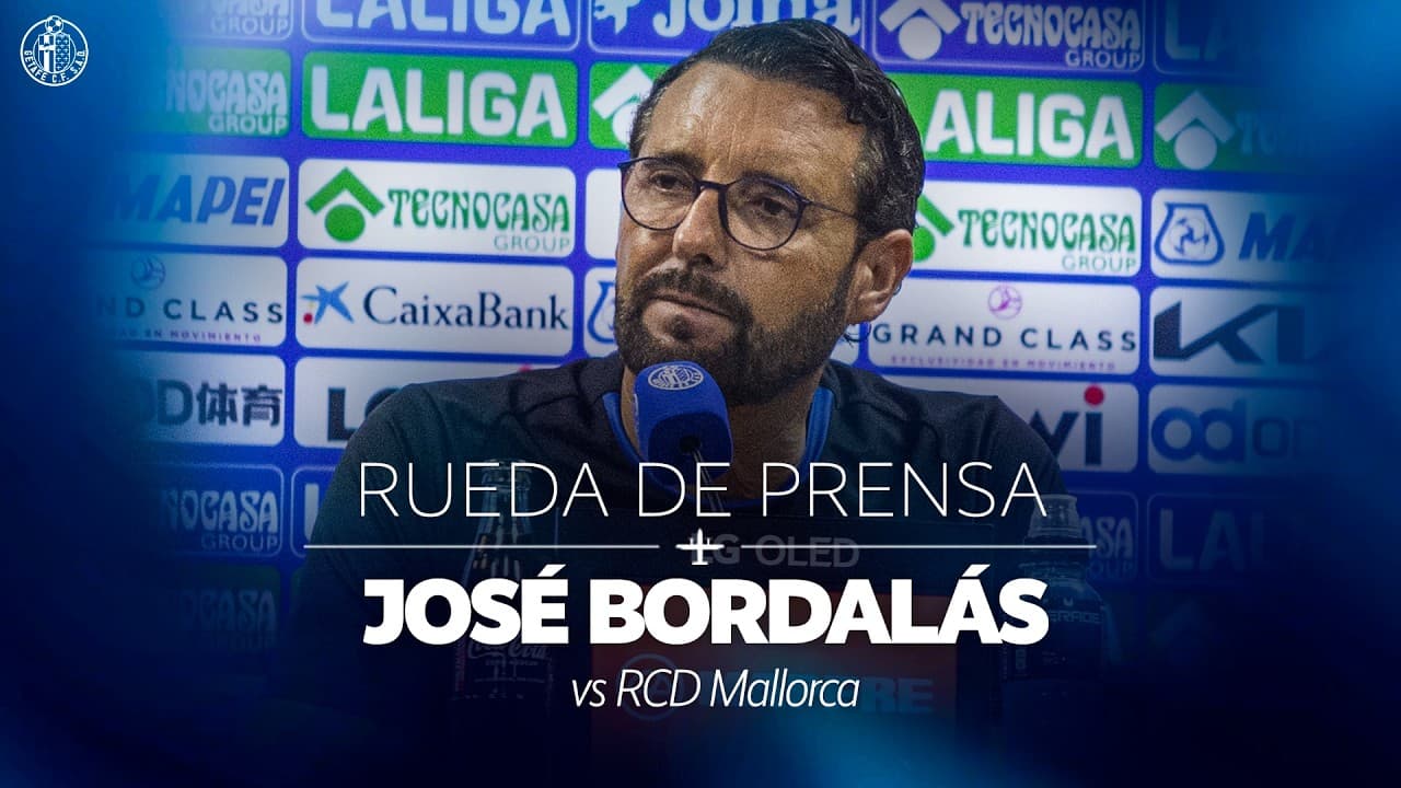 Rueda de prensa de José Bordalás previa al encuentro frente al RCD Mallorca