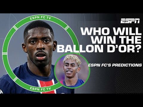 Ousmane Dembele vs. Lamine Yamal 💥 Who holds the edge for the Ballon d’Or? | ESPN FC