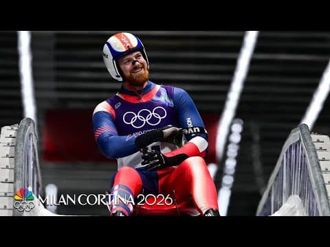 Jonny Gustafson, Matt Greiner take final runs in luge singles | Winter Olympics 2026 | NBC Sports