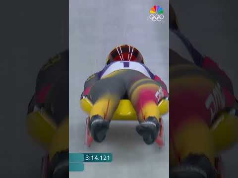 Julia Taubitz's first Olympic medal! 🥇😮‍💨