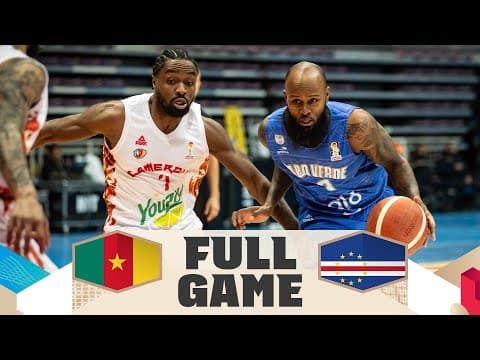 Cameroon v Cape Verde | Full Basketball Game | FIBA Basketball World Cup 2027 African Qualifiers