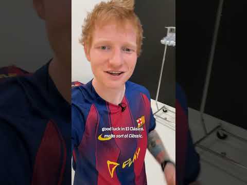 Lots of love from Ed Sheeran 💬 @Spotify  @EdSheeran  ▶️ #shorts #fcbarcelona #elclásico