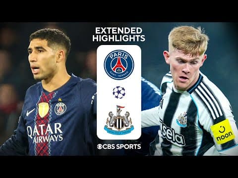 PSG vs. Newcastle United: Extended Highlights | UCL League Phase MD 8 | CBS Sports Golazo