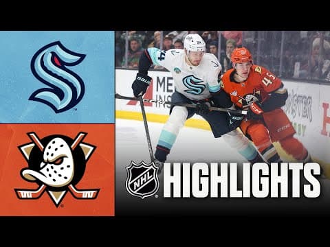 Kraken vs. Ducks | NHL Highlights | December 22, 2025
