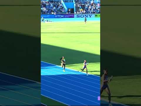 Fighting till the end in the mixed 4x400m final at the #WorldRelays 😮‍💨