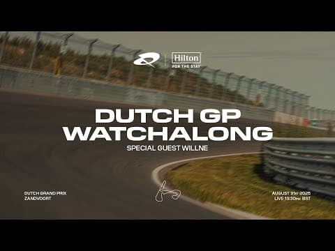 F1 Watchalong LIVE - Dutch Grand Prix with Max Fewtrell and WillNE *PART 1*