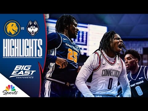 East Texas A&M vs. No. 5 UConn | COLLEGE BASKETBALL HIGHLIGHTS | 12/5/25 | NBC Sports