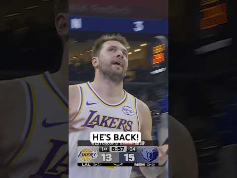 Luka Doncić with the tough triple 👌