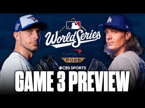 2025 MLB World Series Game 3 Preview & Prediction: Blue Jays vs Dodgers