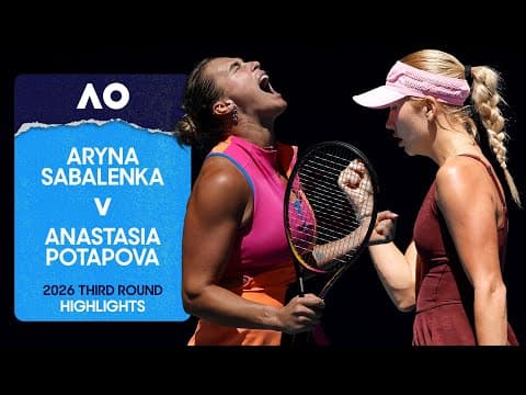 Aryna Sabalenka v Anastasia Potapova Highlights | Australian Open 2026 Third Round