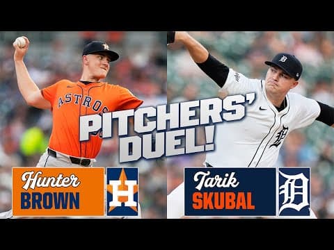 Hunter Brown & Tarik Skubal battle it out in a PITCHERS' DUEL! Two of the AL's best go at it!