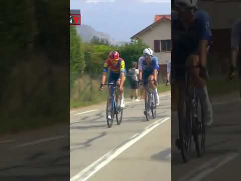 Mads Pedersen dominates the intermediate sprint as Gaudu gets his elbows out with the sprinters 👀