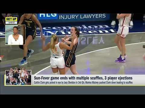 Monica McNutt APPLAUDS intensity & defends COMPETITIVE SPIRIT after Fever vs. Sun scuffle 👀 | Get Up