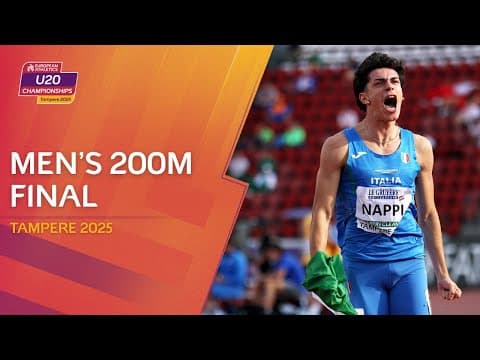 Super ITALIA! 🇮🇹 Men's 200m final replay | Tampere 2025