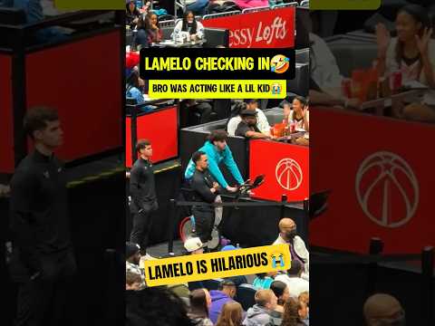 LaMelo running like hes late for school😭