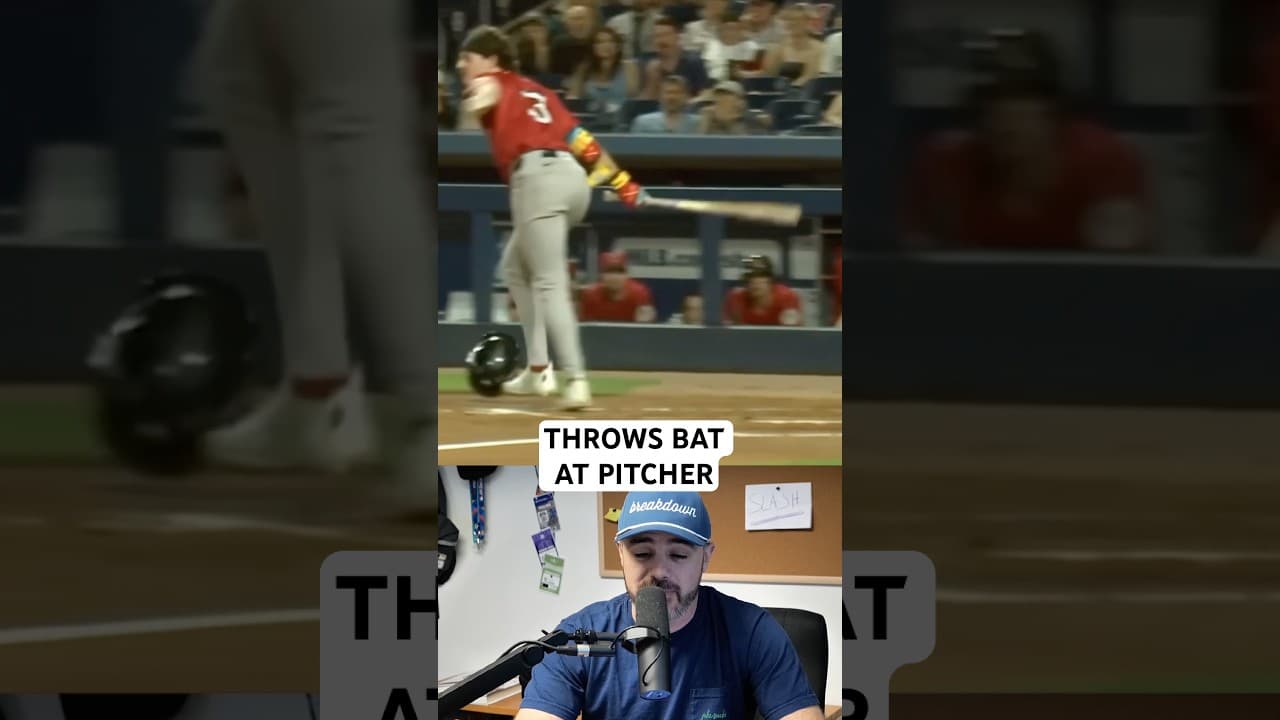 Hitter throws his bat at the pitcher, a breakdown