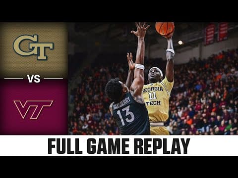 Georgia Tech vs. Virginia Tech Full Game Replay | 2025-26 ACC Men's Basketball