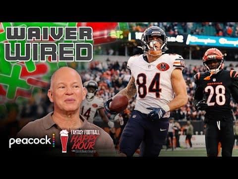 Colston Loveland, Harold Fannin Jr. TEs Week 10 waivers | Fantasy Football Happy Hour | NFL on NBC