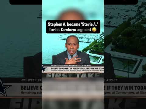 Stephen A. brought out Stevie A. 😂