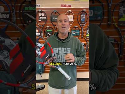 Mark gives a rundown of the racq deals we are having for our TWice a Year Sale #tennis #tennisplayer