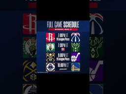 4-GAME MONDAY SLATE ‼️

📺 Peacock, NBA TV & NBA League Pass
➡️ http://smart.link/h6st1n3k2q9sp