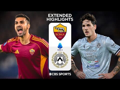 Roma vs. Udinese: Extended Highlights | Serie A | CBS Sports Golazo