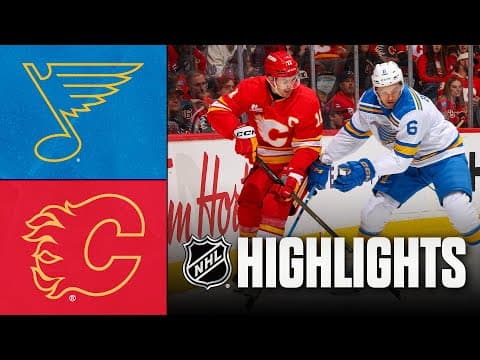 NHL Highlights | Blues vs. Flames | October 11, 2025