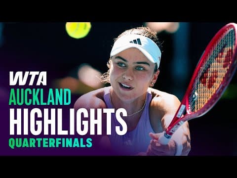 Auckland Quarterfinals featuring Jovic, Eala and more | WTA Match Highlights