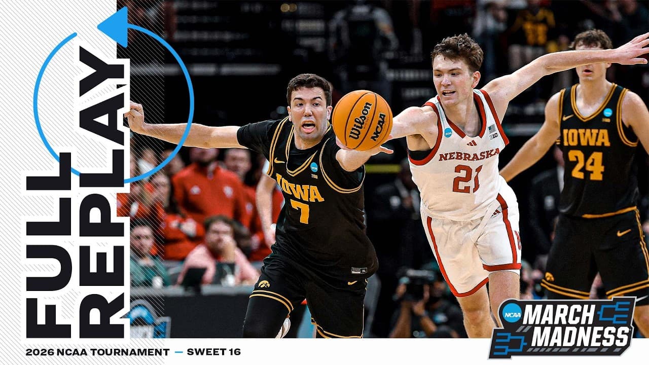 Nebraska vs. Iowa: 2026 NCAA men's Sweet 16 | FULL REPLAY