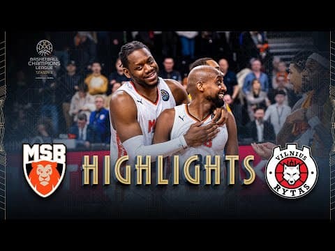 Le Mans Sarthe Basket v Rytas Vilnius | Round of 16 | Full Game Highlights | #BasketballCL 2025-26