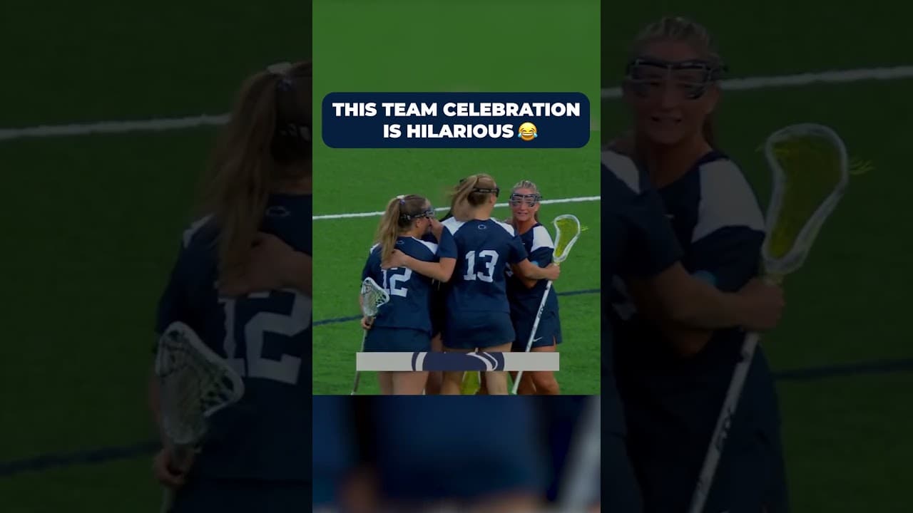 Penn State women's lacrosse pulled out the FUNNIEST celebration 😂 #shorts