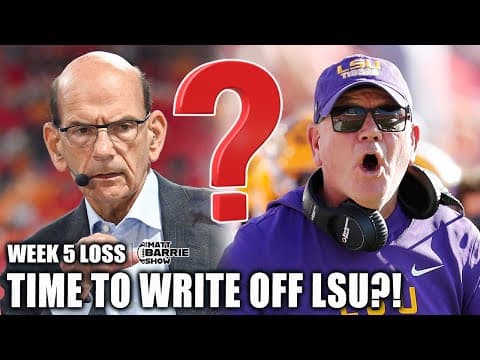 Paul Finebaum is 'HESITANT' to write LSU off despite loss to Ole Miss 👀 | The Matt Barrie Show