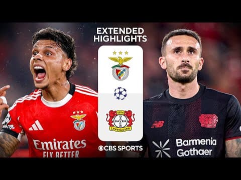 Benfica vs. Bayer Leverkusen: Extended Highlights | UCL League Phase MD 4 | CBS Sports Golazo
