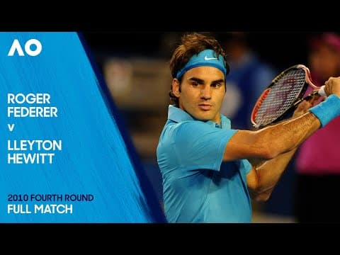 Roger Federer v Lleyton Hewitt Full Match | Australian Open 2010 Fourth Round