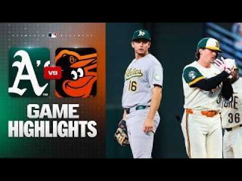 A's vs. Orioles Game Highlights (5/8/26) | MLB Highlights