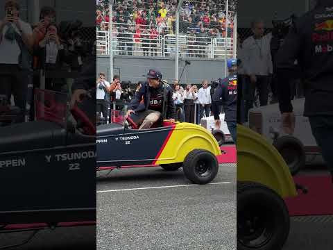 Not your average Drivers Parade 🇧🇷🤪 #F1 #RedBullRacing