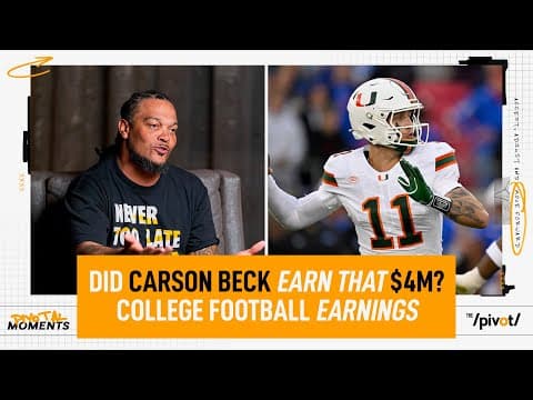 Channing Crowder was shocked Carson Beck was making $4M at Miami, but did he earn it?| The Pivot
