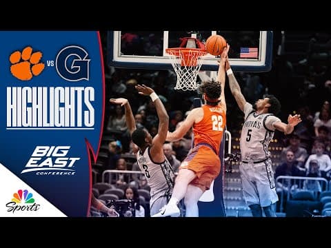Clemson vs. Georgetown | COLLEGE BASKETBALL HIGHLIGHTS | 11/15/25 | NBC Sports