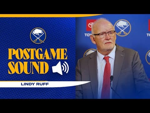 "Pure Speed" | Lindy Ruff On Josh Norris' Return To The Ice, Buffalo Sabres 5-1 Win Over Winnipeg