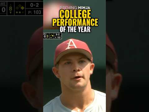 College Performance of the Year. 🏆Winner: Gage Wood. 19 Strikeout No Hitter in College World Series