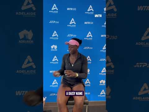 Candy and souvenirs!? 🤩 Media day with Vicky Mboko never disappoints! #WTA #VickyMboko #Tennis