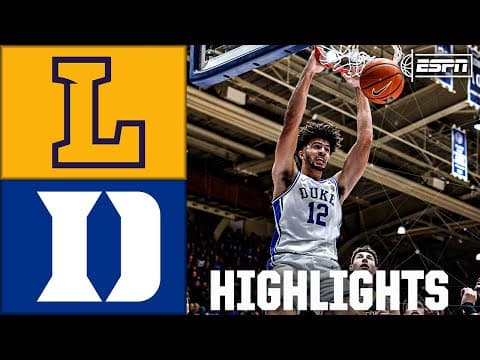 Lipscomb Bisons vs. Duke Blue Devils | Full Game Highlights | ESPN College Basketball