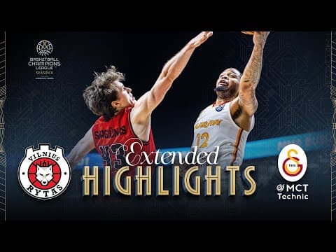 Rytas Vilnius v Galatasaray MCT Technic | Round of 16 | Full Game Highlights | #BasketballCL 2025-26